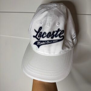 Lacoste White Miami Open 2025 Hat